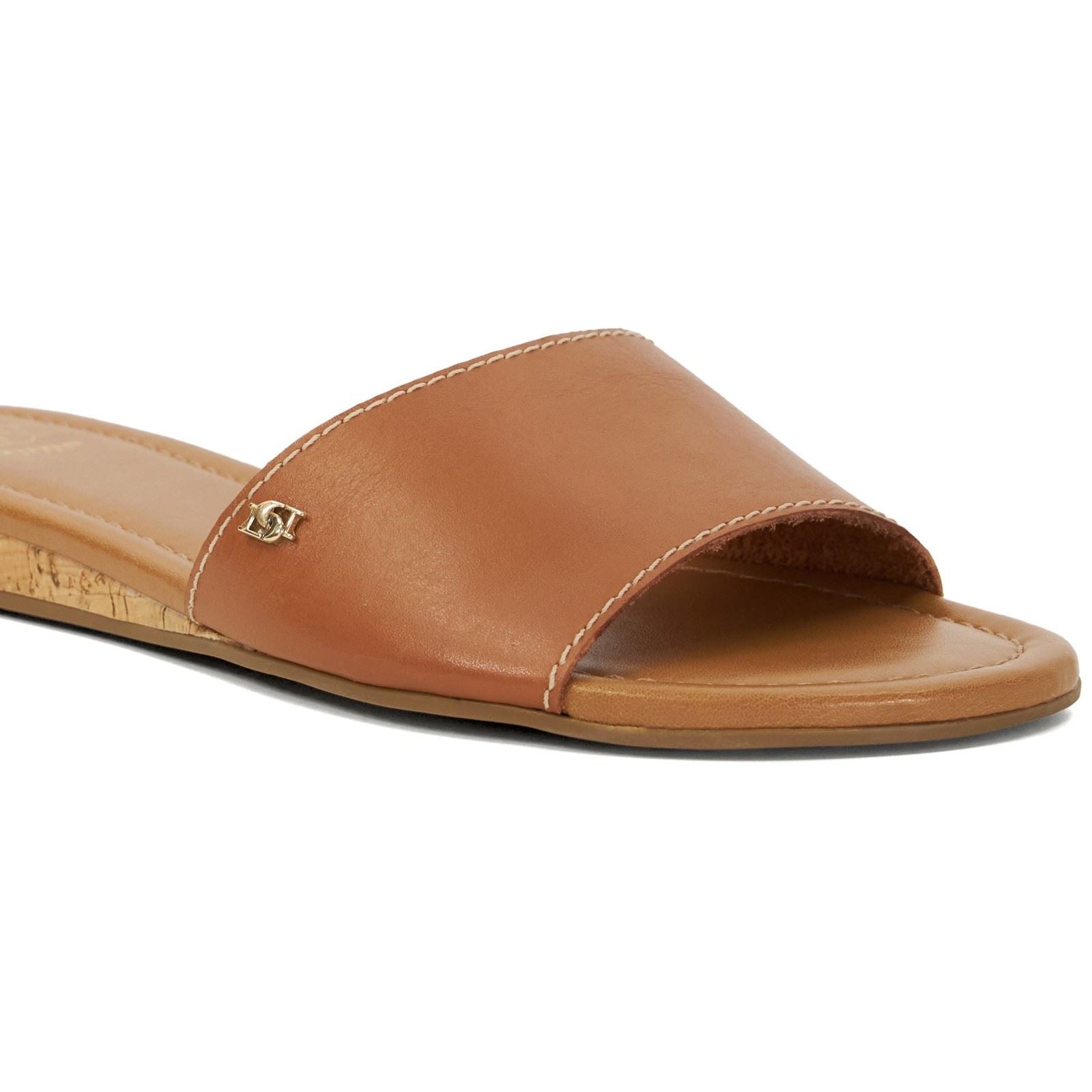 Dune Lino Damen Sandalen Aus Leder In Tan