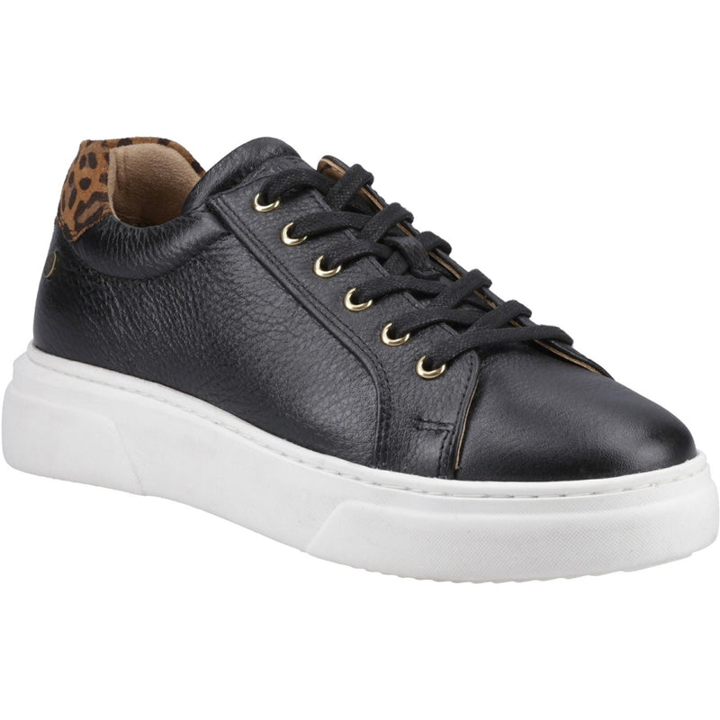Hush Puppies Kathryn Damen Sneaker Aus Schwarzem Leder
