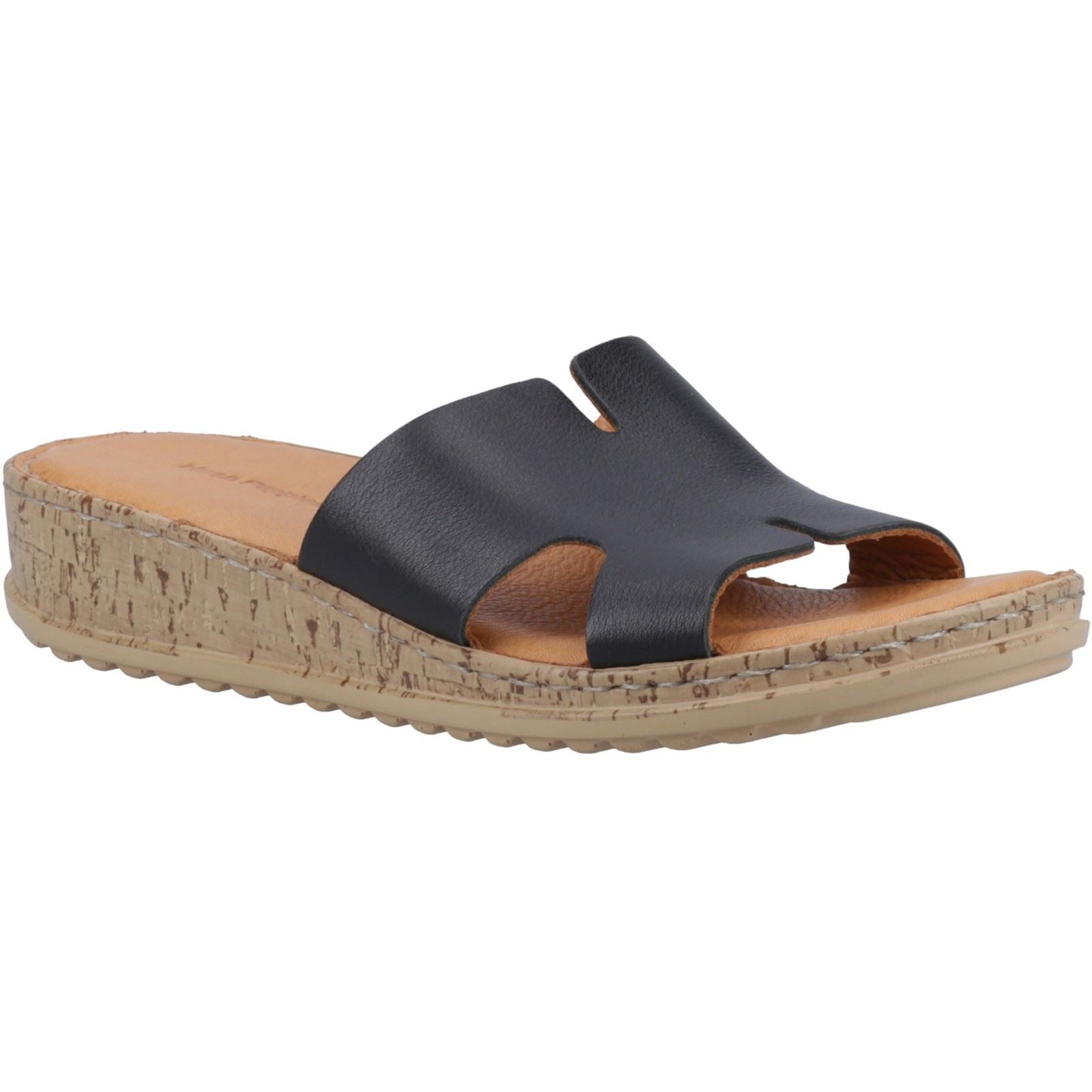 Hush Puppies Eloise Damen Sandalen Aus Schwarzem Leder