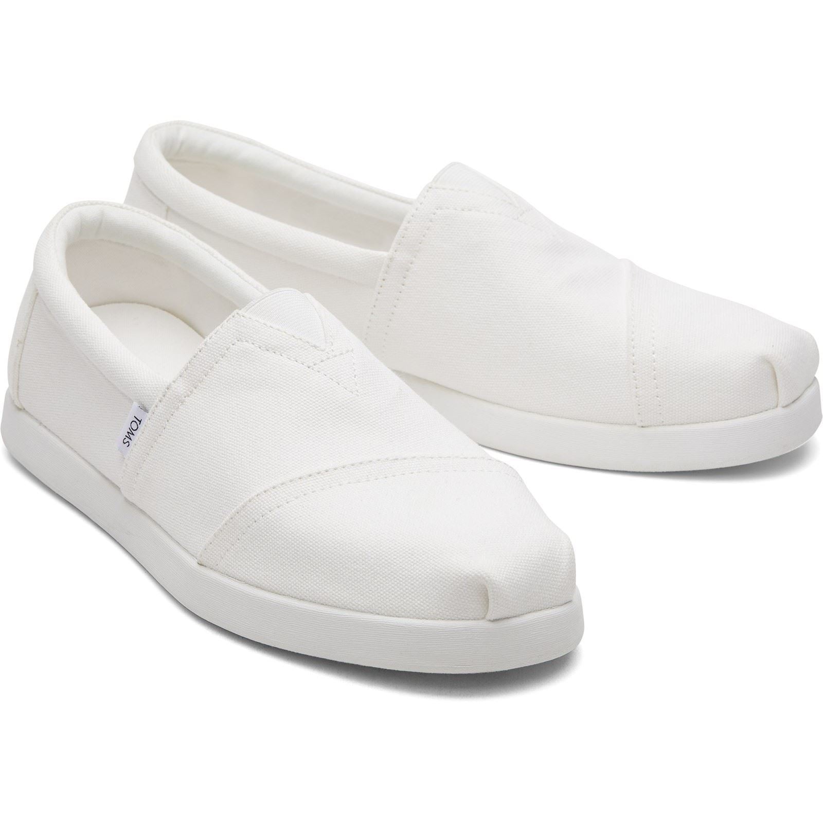 TOMS Alpargata Forward 100% Baumwolle Herren Espadrilles In Weiß