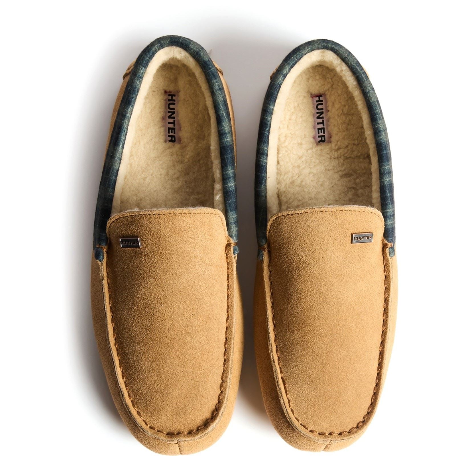 Hunter Moccassin Wildleder Herren Keks Hausschuhe