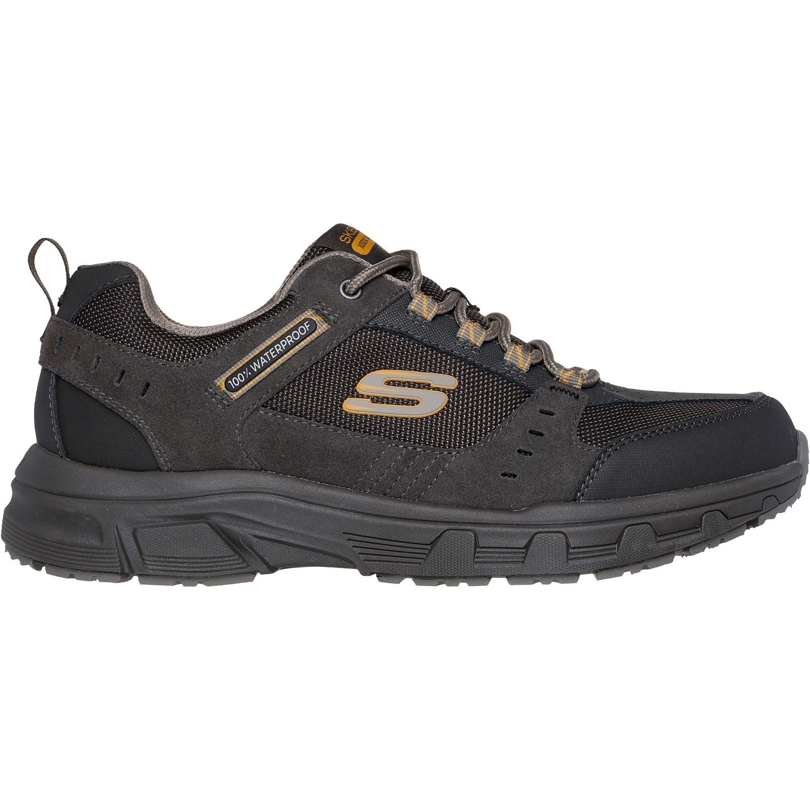 Skechers Oak Canyon - Rydell Leder Herren Wanderstiefel In Stein/Braun