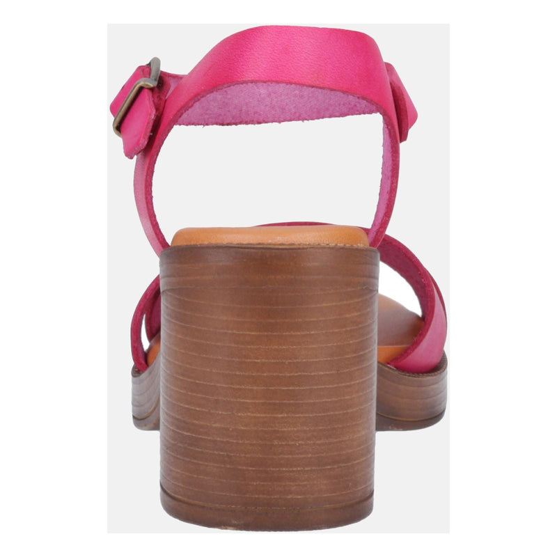 Hush Puppies Georgia Damen Sandalen Aus Rosa Leder