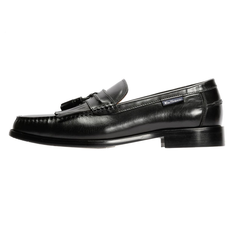 Ben Sherman Buster Leder Herren Schwarze Loafer