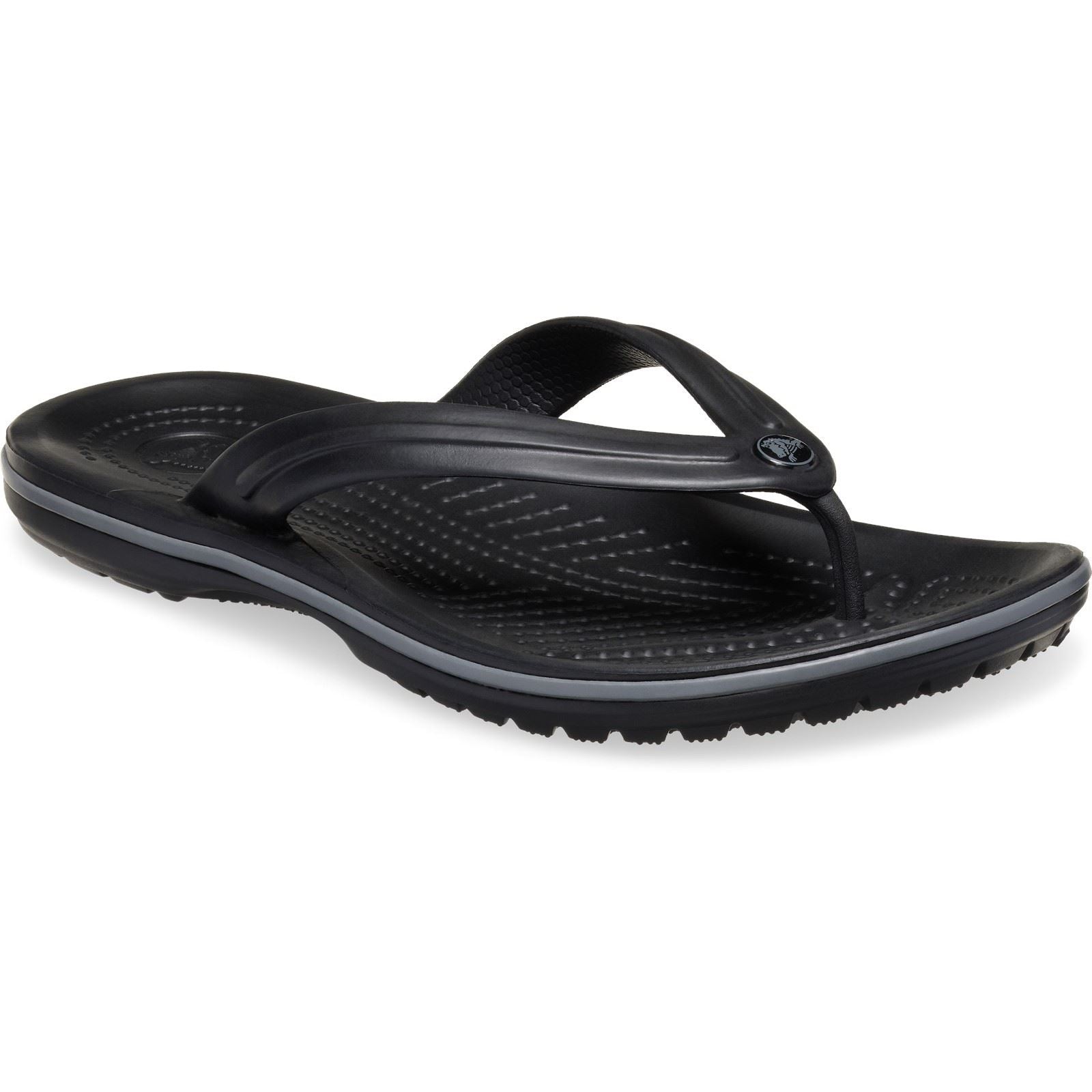 Crocs Crocband Flip Gummi Schwarz/Schiefergrau Flip-Flops