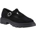 Hush Puppies Nella T-Bar Damen Schuhe Aus Wildleder In Schwarz