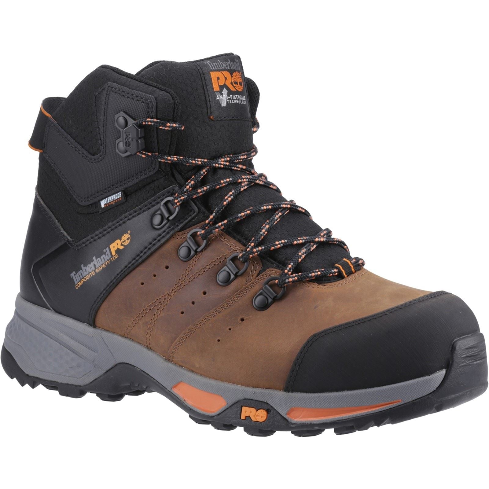 Timberland Pro Switchback Lederbraune Sicherheitsstiefel