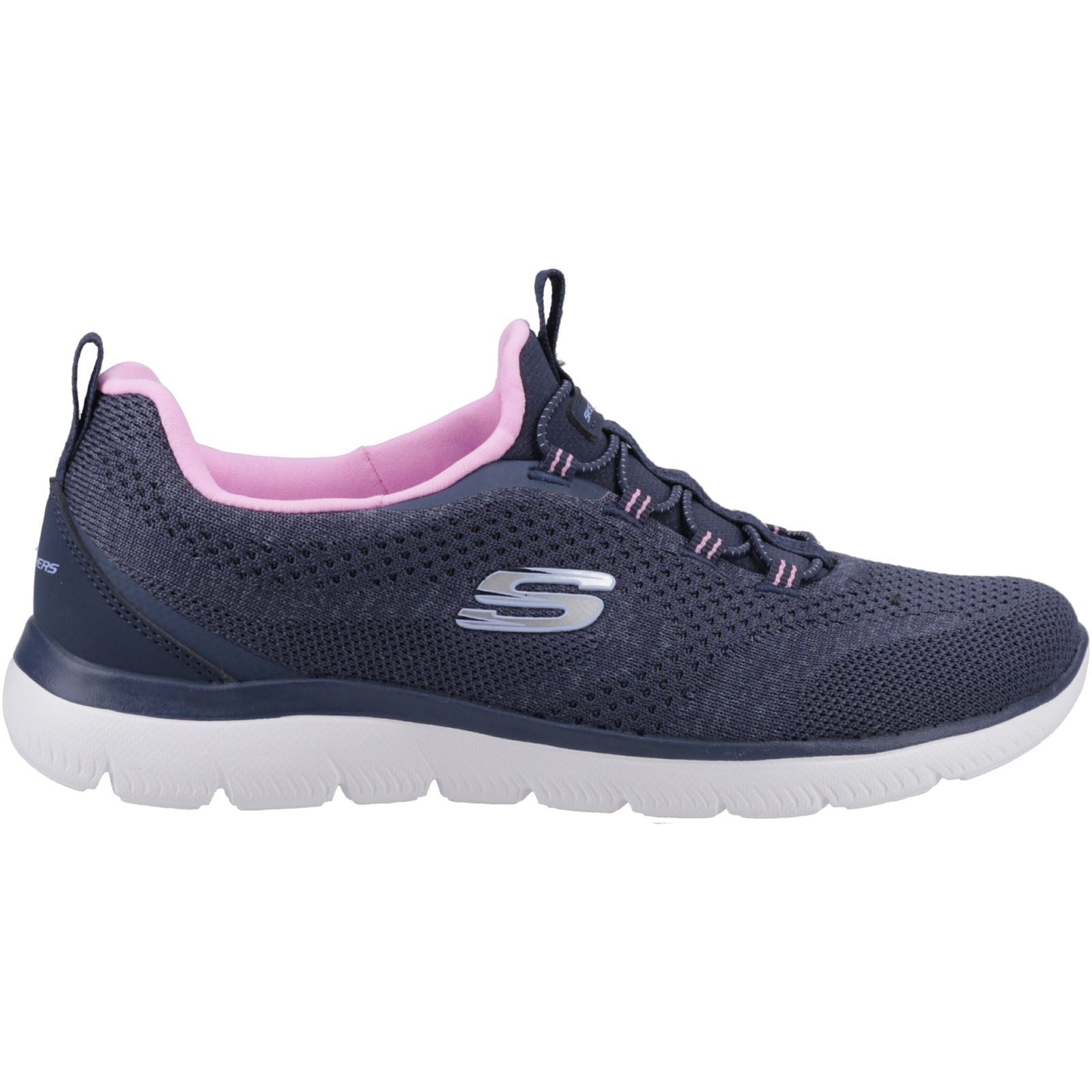 Skechers Summits New Nature Damen Turnschuhe In Marineblau/Rosa