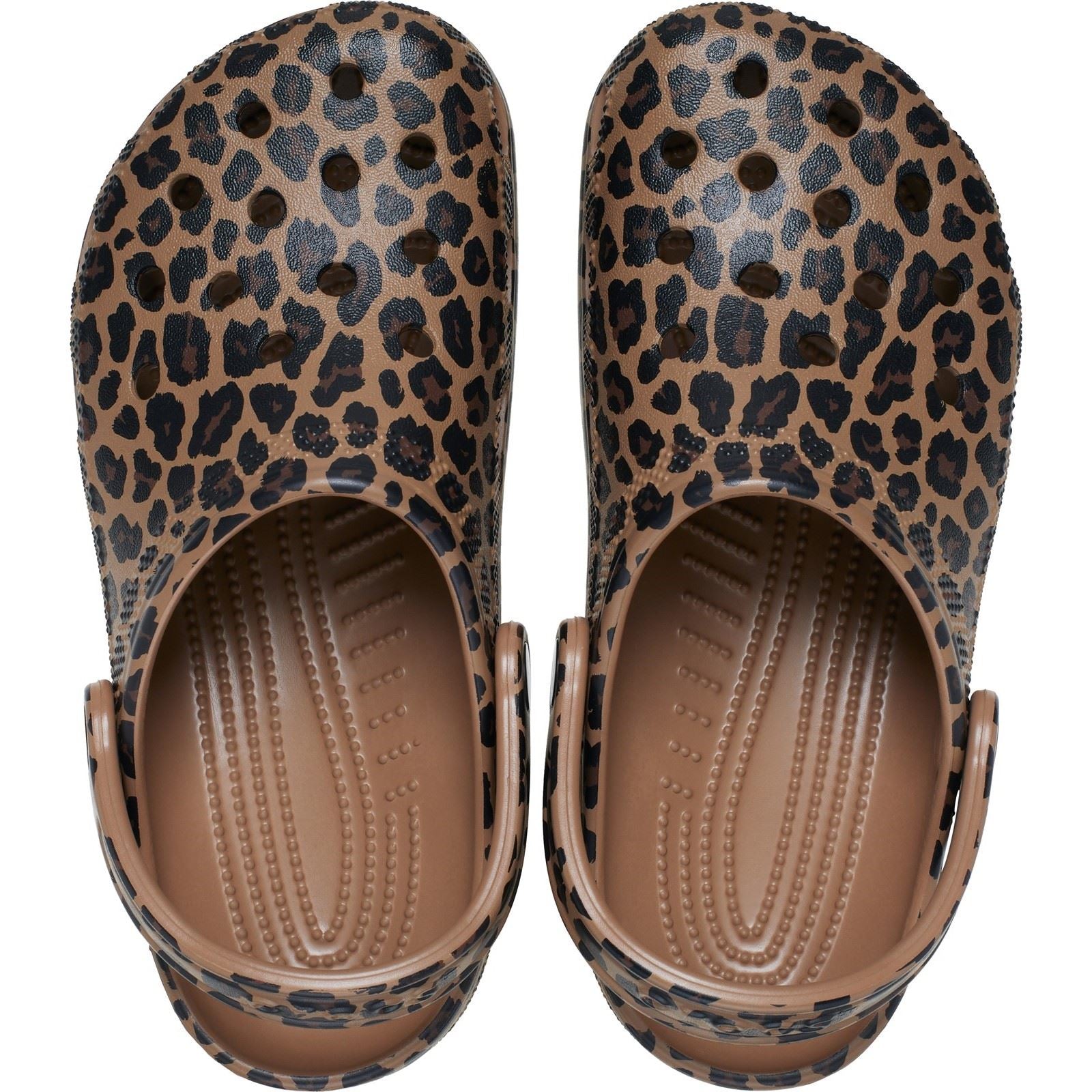 Crocs Classic Animal Eva Damen Sepia/Leopard Clogs