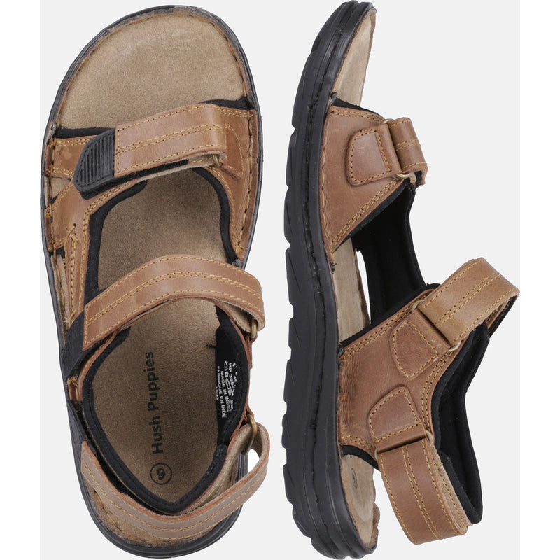 Hush Puppies Alistair Herren Sandalen Aus Braunem Leder