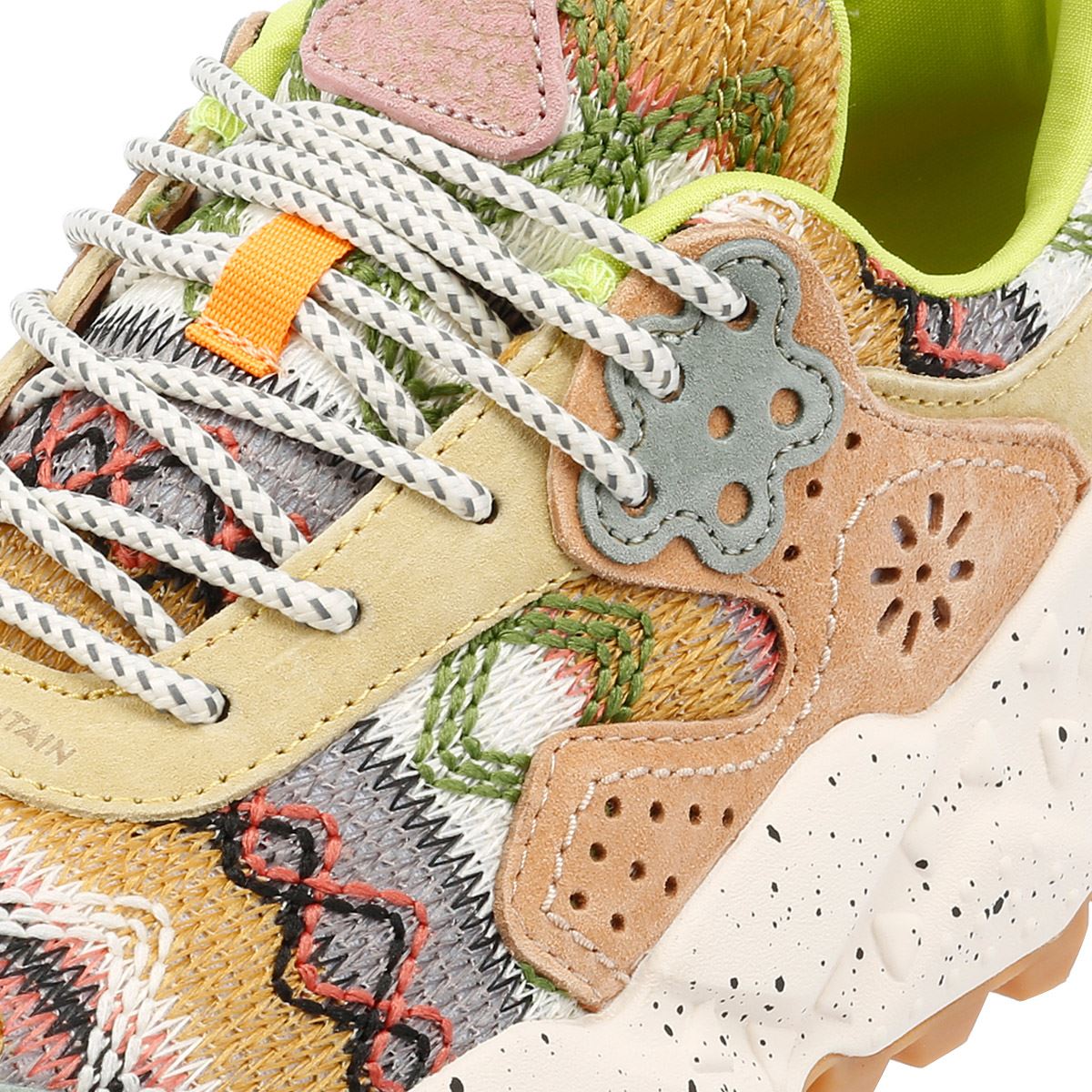 Flower Mountain Kotetsu Damen Grüne Sneakers