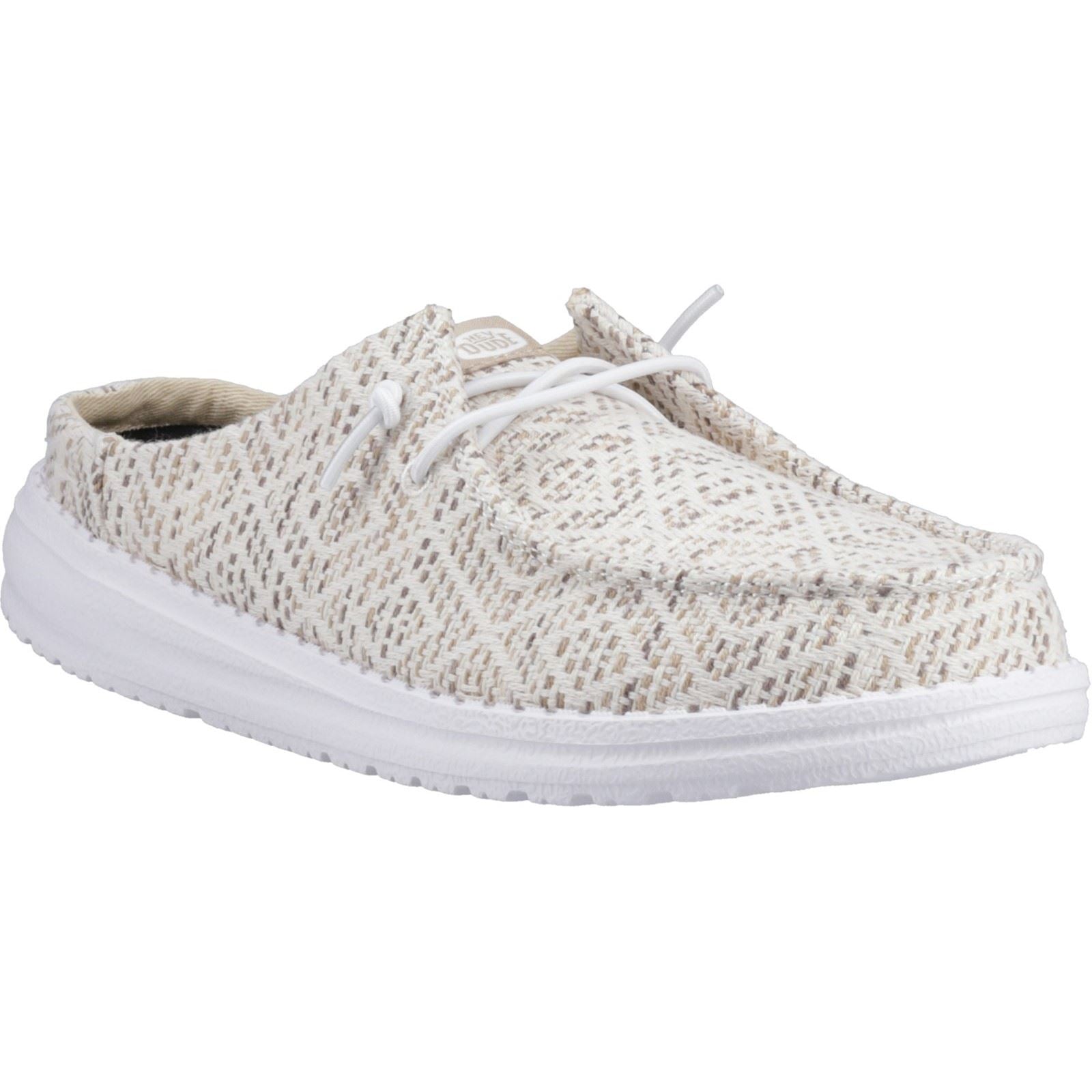 HEYDUDE Wendy Slip Surf Baja Polyester Mischung Damen Tan/Multi Pantoletten