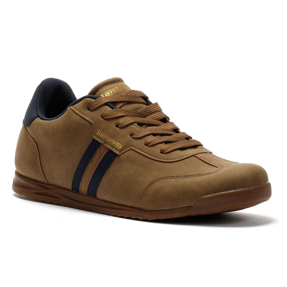 Lambretta Tackle Herren Braune Sneakers