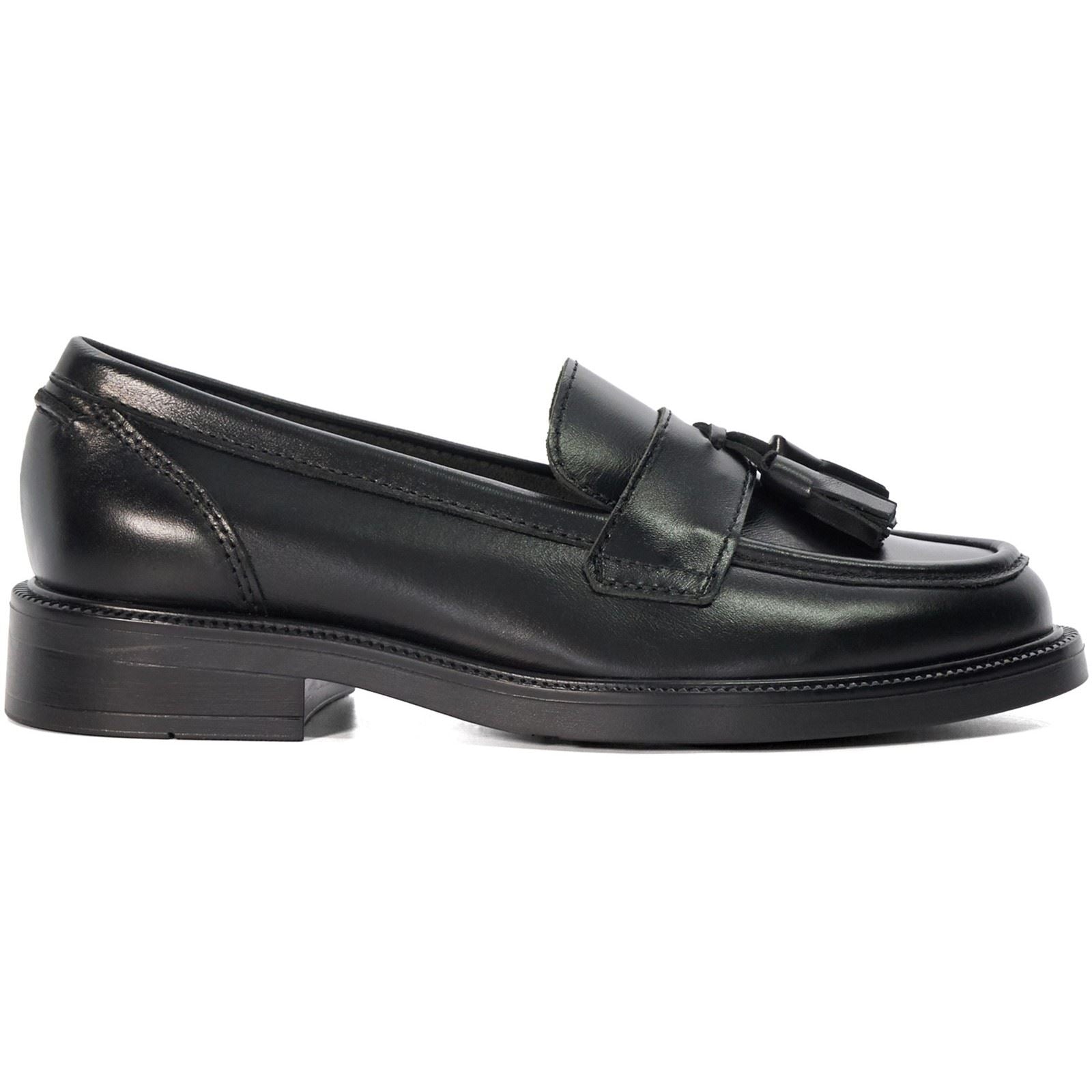 Dune Garda Damen Schwarze Farbe Lederloafer