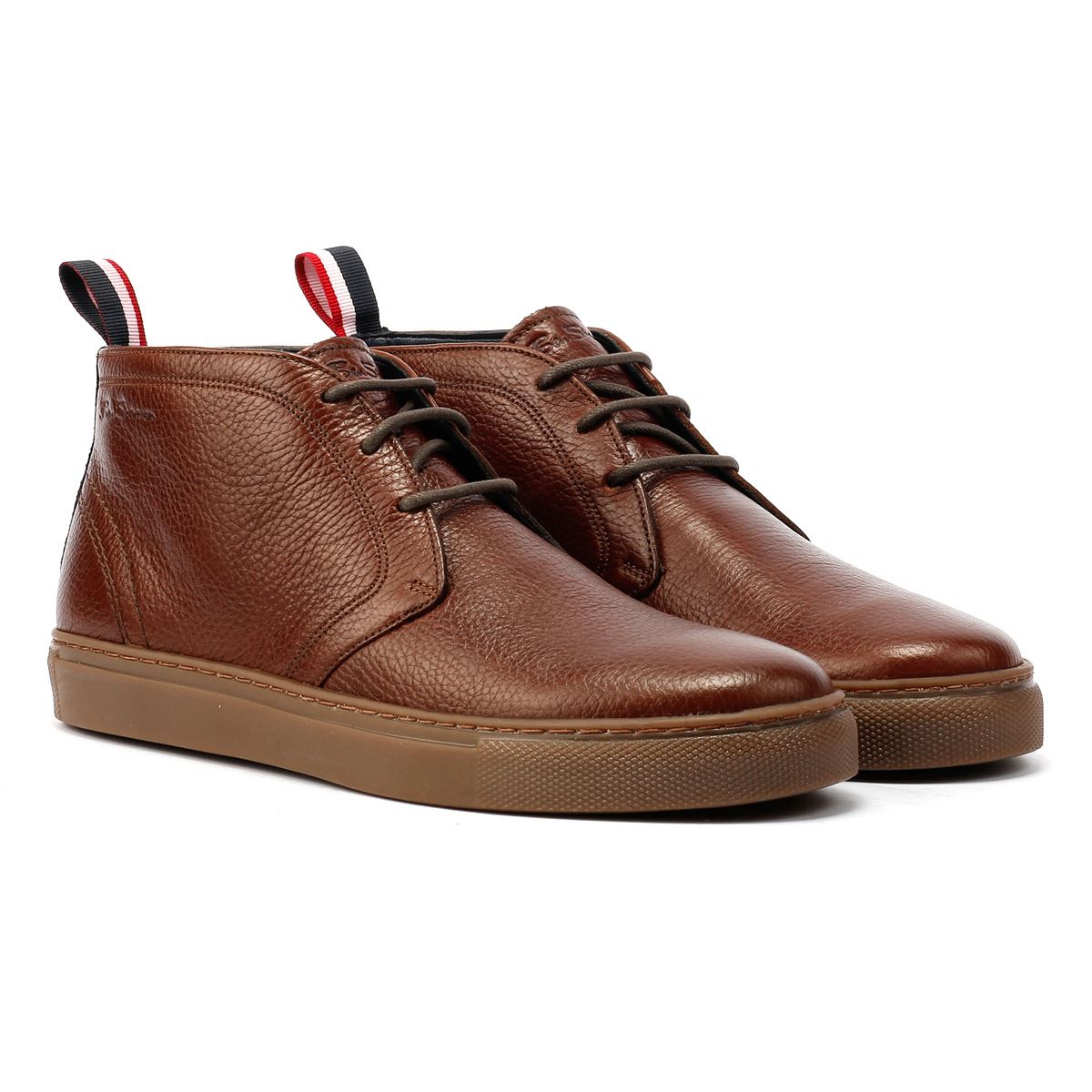 Ben Sherman Parka Braune Herrenstiefel Aus Leder