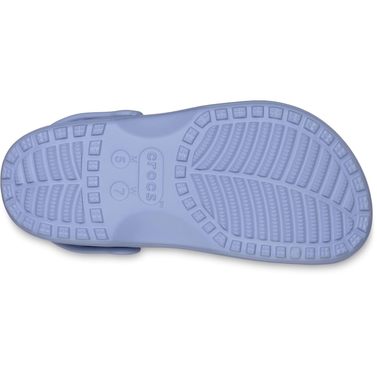 Crocs Classic Floral Cut Out Thermoplastische Damen Clogs In Blau Haze