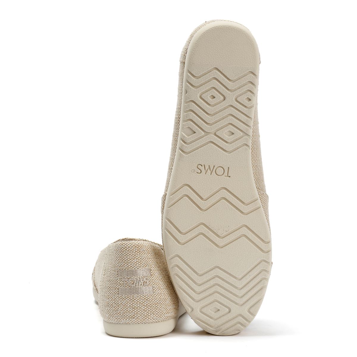 TOMS Alpargata Ballet Canvas Damen Beige Espadrilles