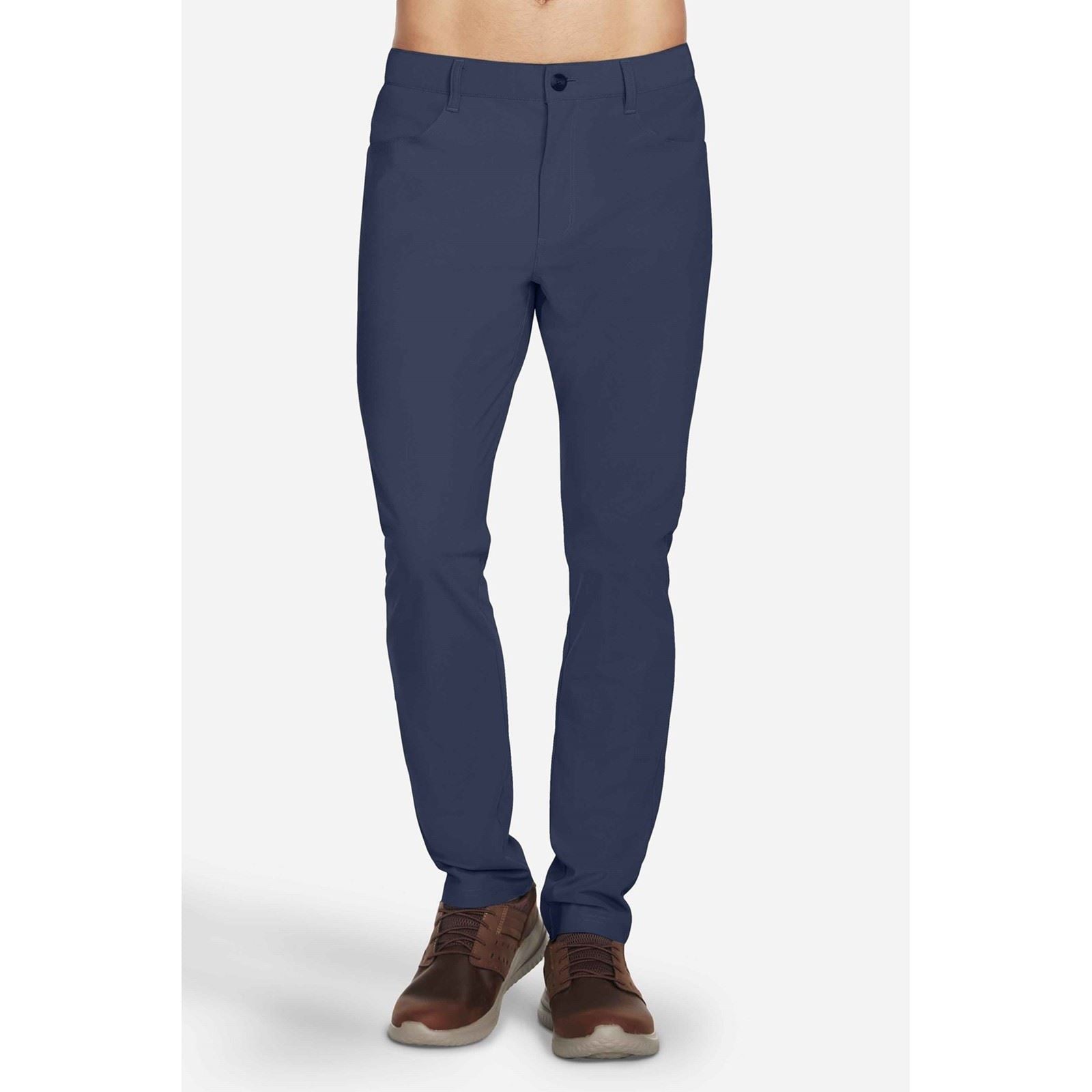 Skechers GO WALK Premium 5 Pocket Polyester Herren Graue Chino-Hose