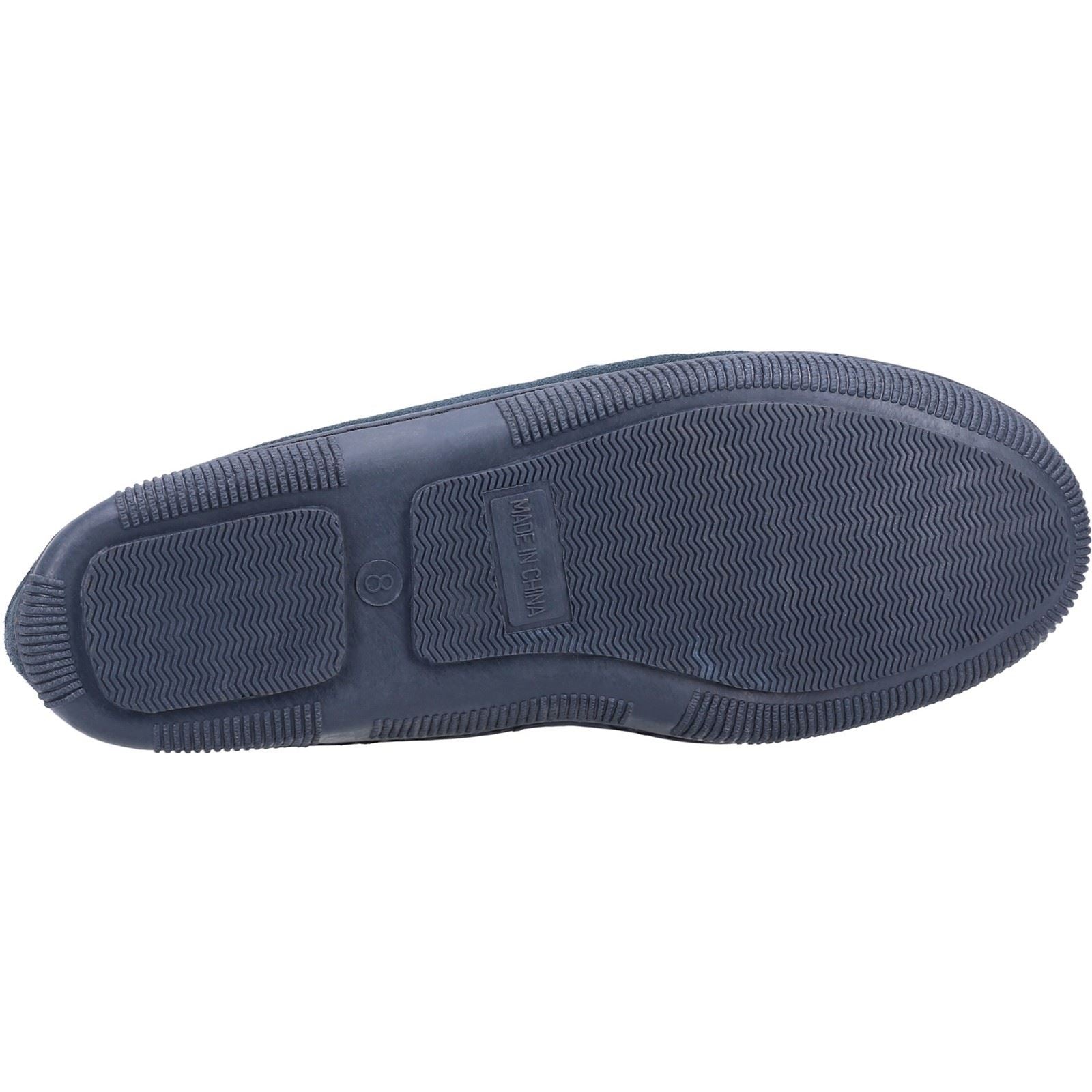 Cotswold Sodbury Herrenhausschuhe aus Wildleder in Marineblau