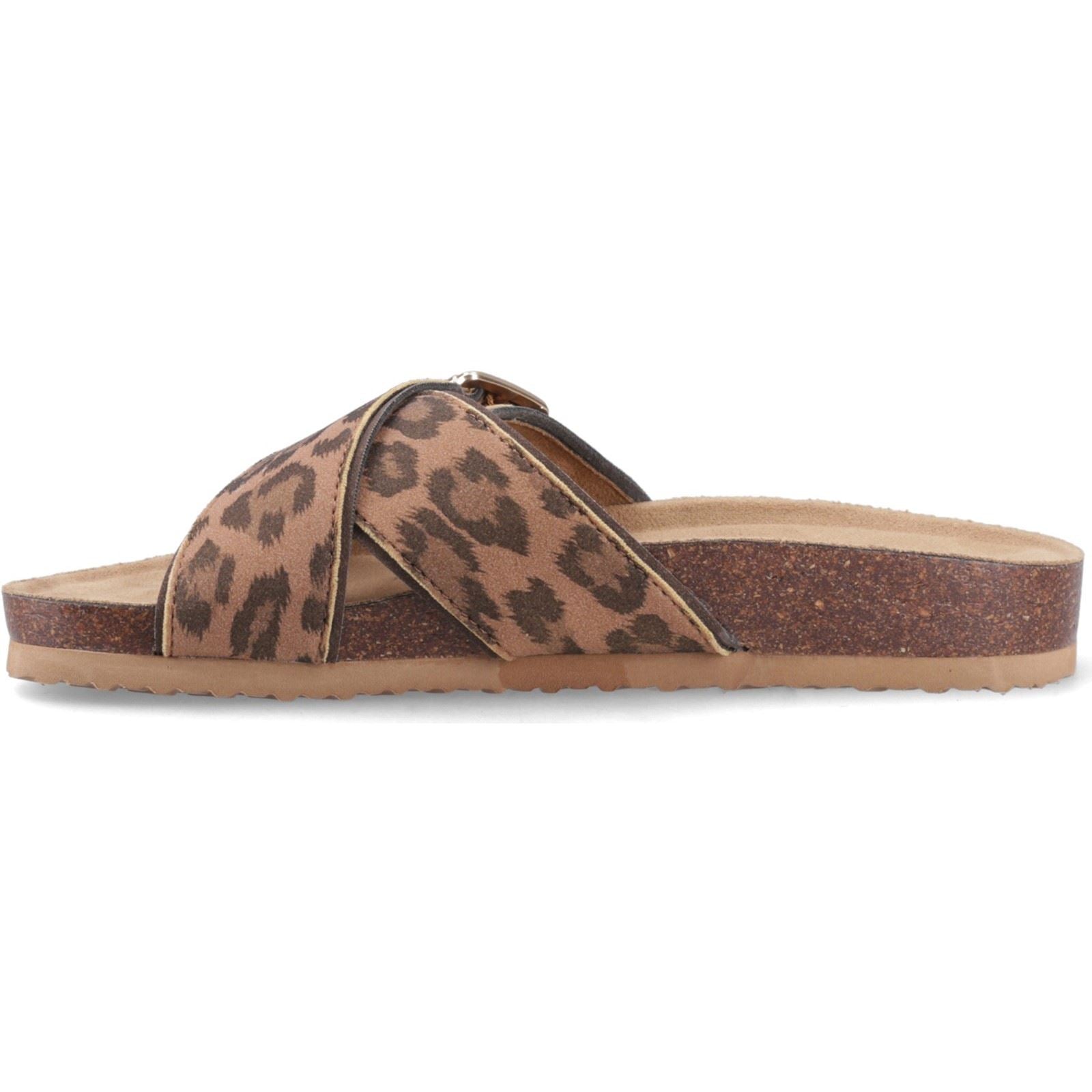 Rocket Dog Annie Tigg Leopard Textil Frauen Sandalen In Tan