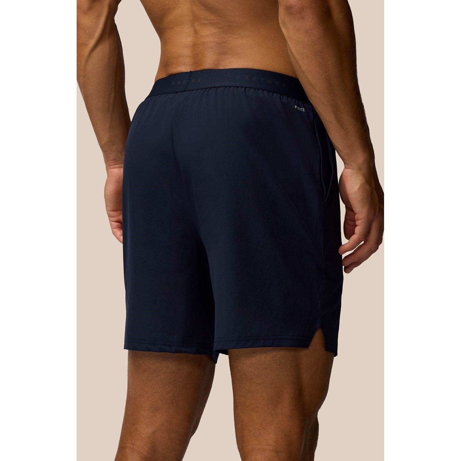 Castore Branded Elastic Shorts Polyester Herren Blau Activewear Shorts