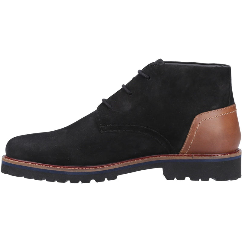 Hush Puppies Moore Herren Wildlederstiefel in Schwarz