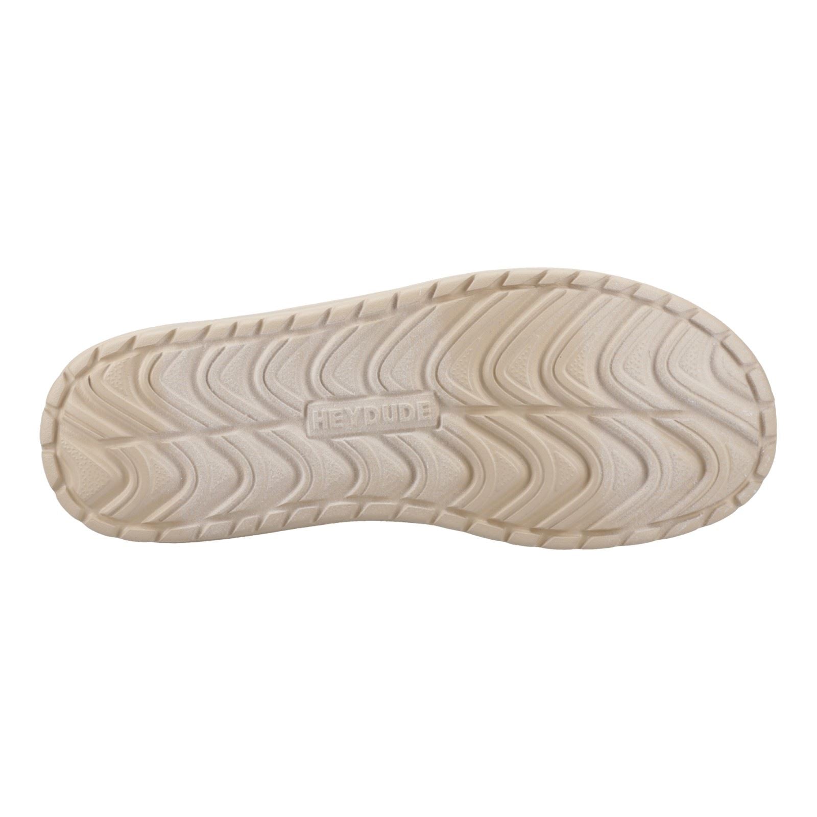HEYDUDE Mikka Jute Herren Mokassin Schuhe Aus Leinen In Schwarz/Irisch Creme