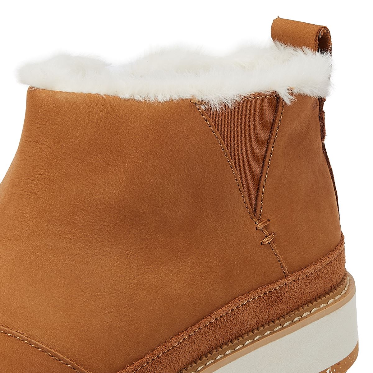 TOMS Marlo Geölte Nubuk Damenstiefel In Braun.