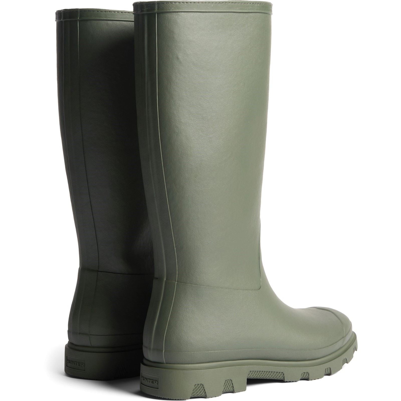 Hunter Downpour Tall Insulated Gummi Frauen Dunkeloliven Wellington-Stiefel