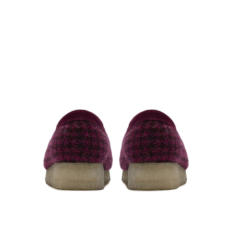 Clarks Originals Wallabee Damen Lila Textilschuhe