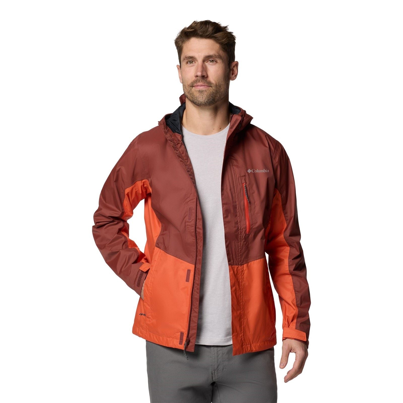 Columbia Pouring Adventure III Jacket Herren Rote Regenjacke