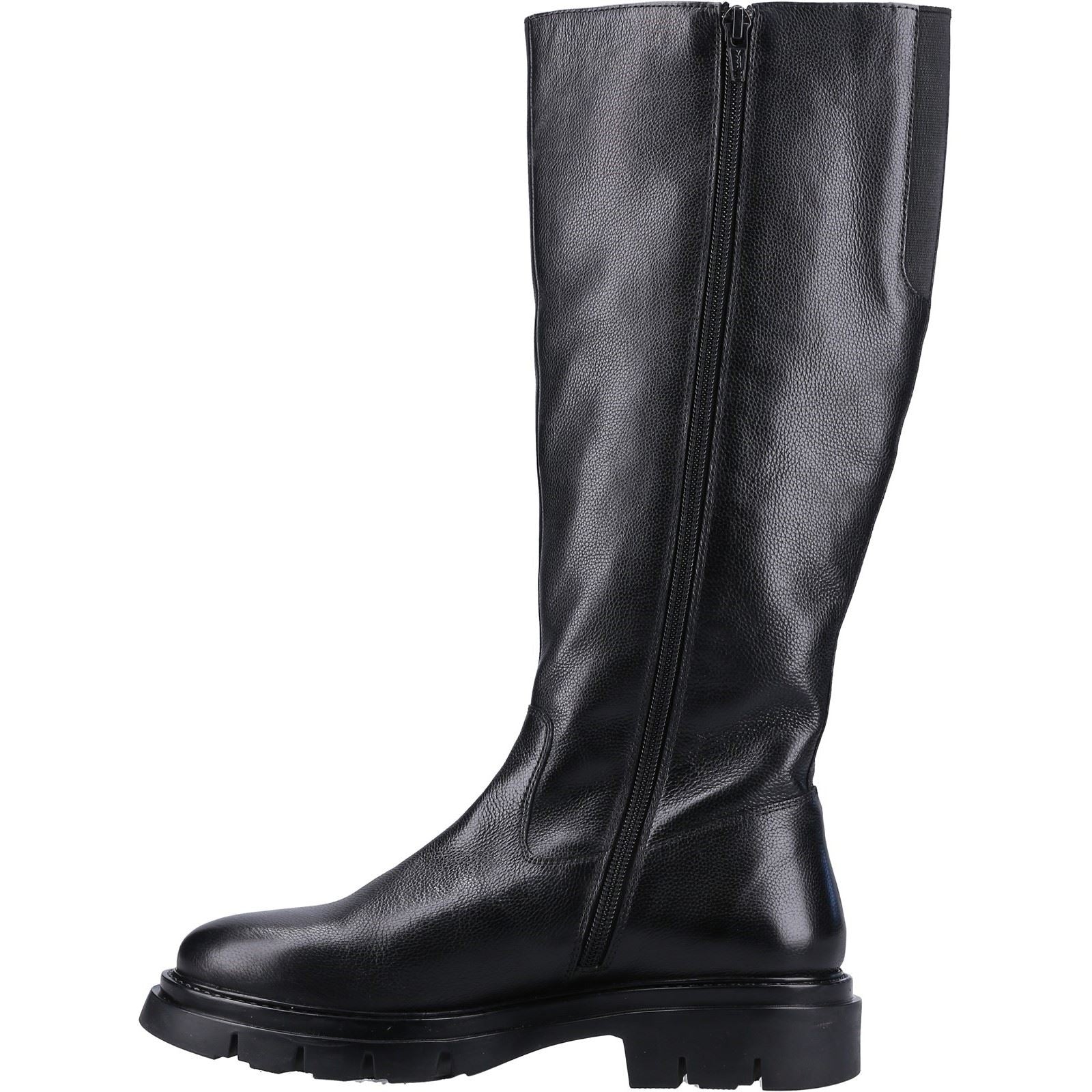 Hush Puppies Rowan Damenlederstiefel In Schwarz