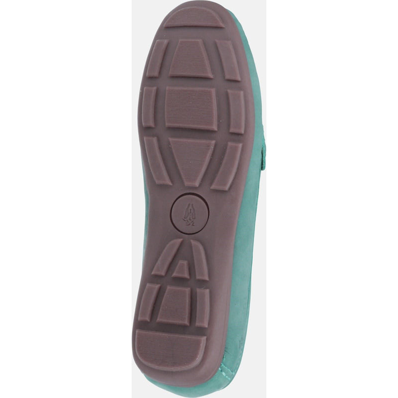 Hush Puppies Maggie Leder Damenhimmelblaue Loafer