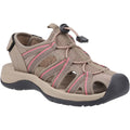 Cotswold Upton Damen Sandalen In Taupe/Rosa