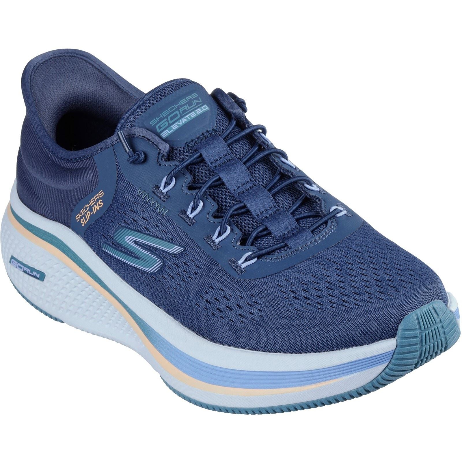 Skechers Performance Go Run Elevate 2.0 Banyan Damen Sneaker In Marineblau/Teal