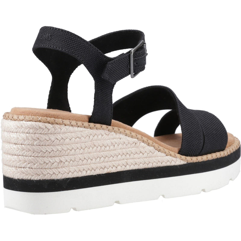 TOMS Darya Synthetik Damen Schwarz Sandalen
