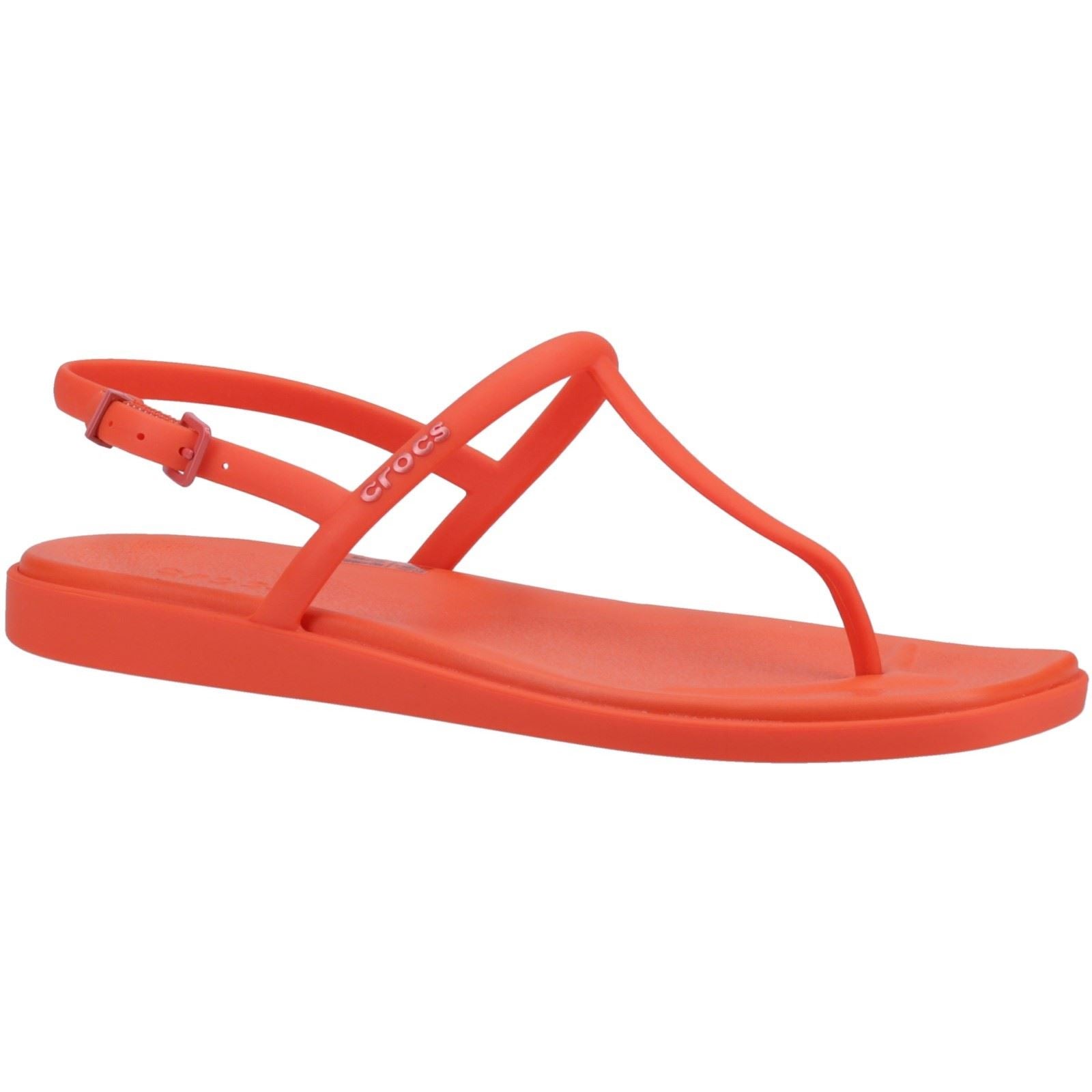 Crocs Miami Thong Flip Synthetik Damensandalen Lava