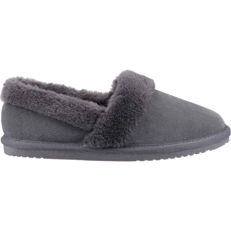 Hush Puppies Ariel Damen Hausschuhe aus Wildleder in Grau