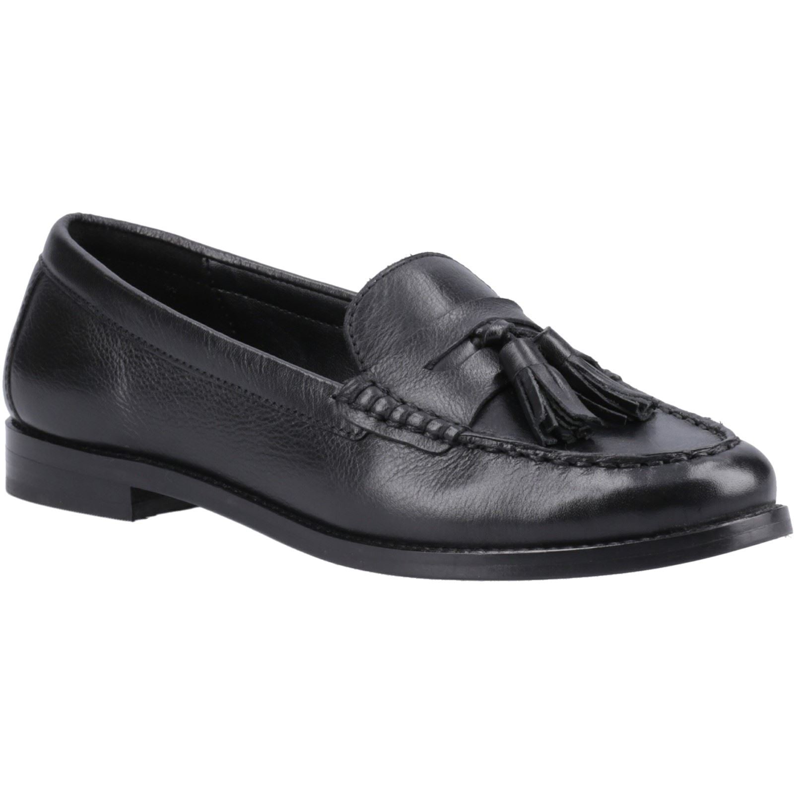 Hush Puppies Connie Damen Schwarze Farbe Lederloafer