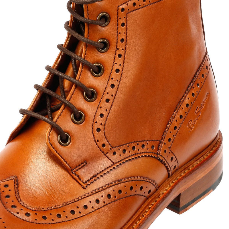 Ben Sherman Arthur Braune Herrenstiefel Aus Leder