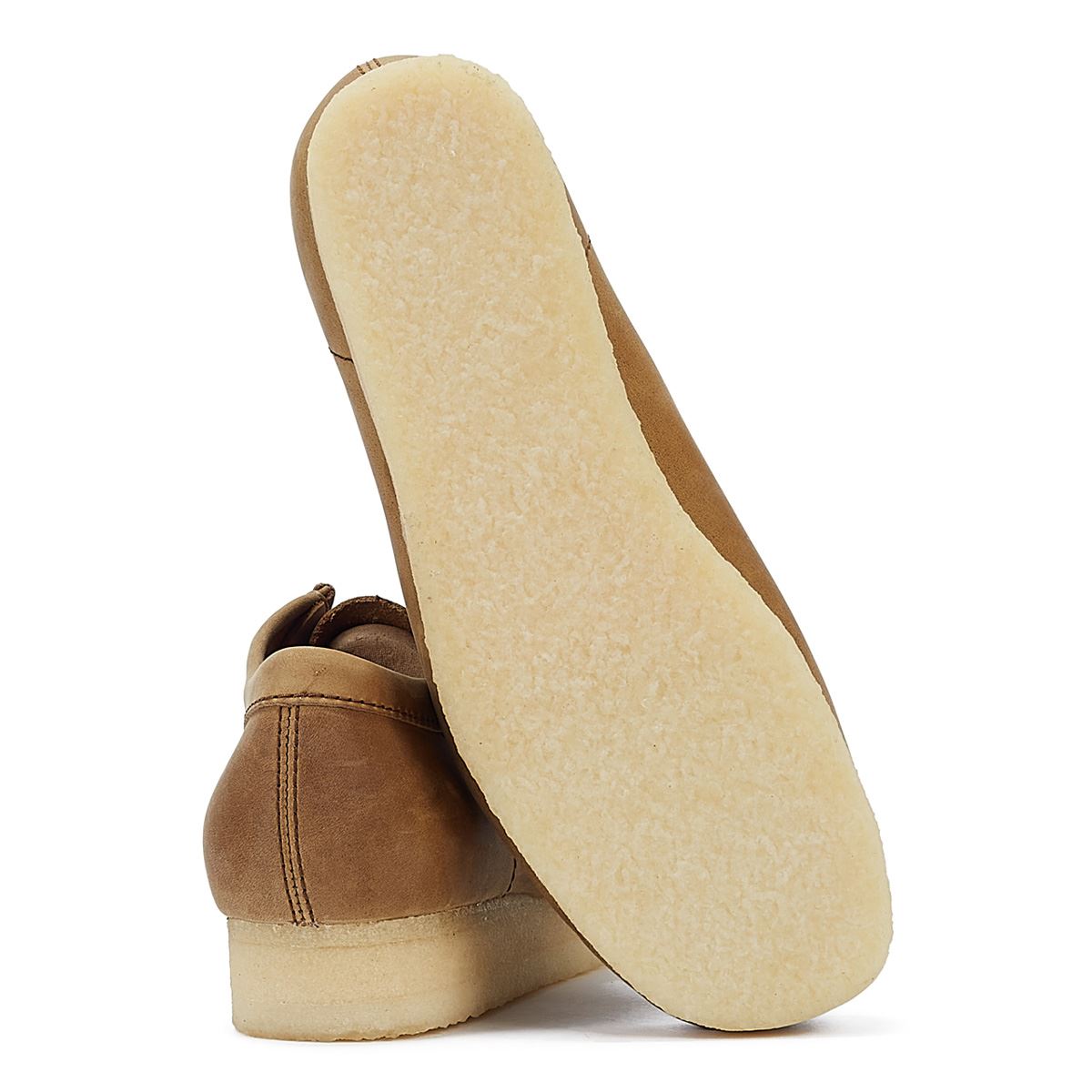 Clarks Originals Wallabee Herren Braune Lederschnürschuhe