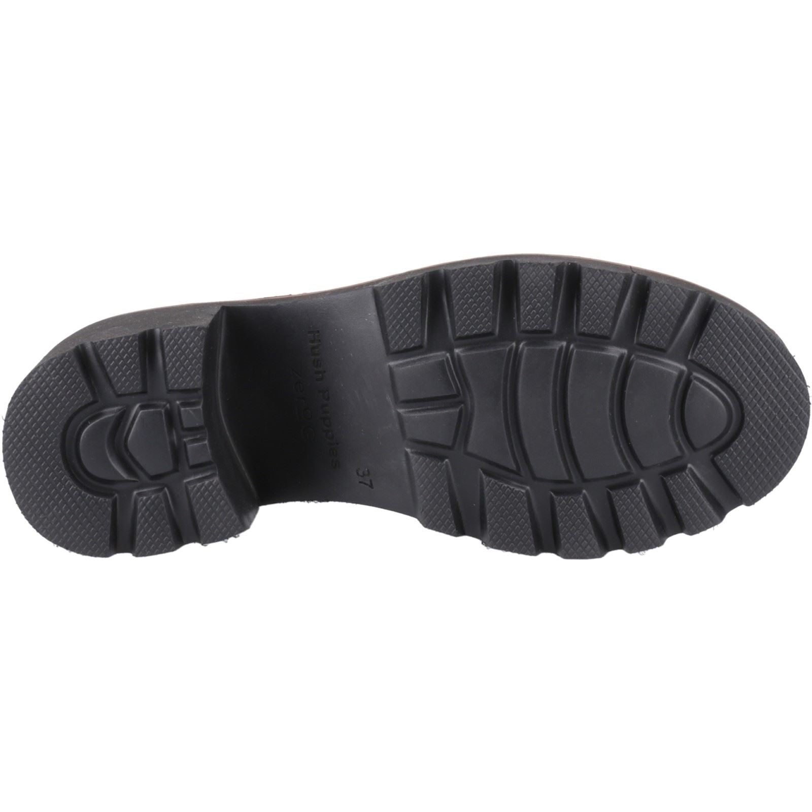 Hush Puppies Giavanna Damen Schwarze Farbe Lederloafer