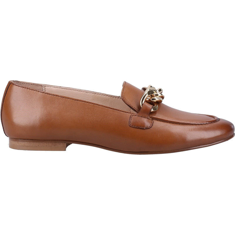 Hush Puppies Harper Chain Leder Damen Loafer In Tan