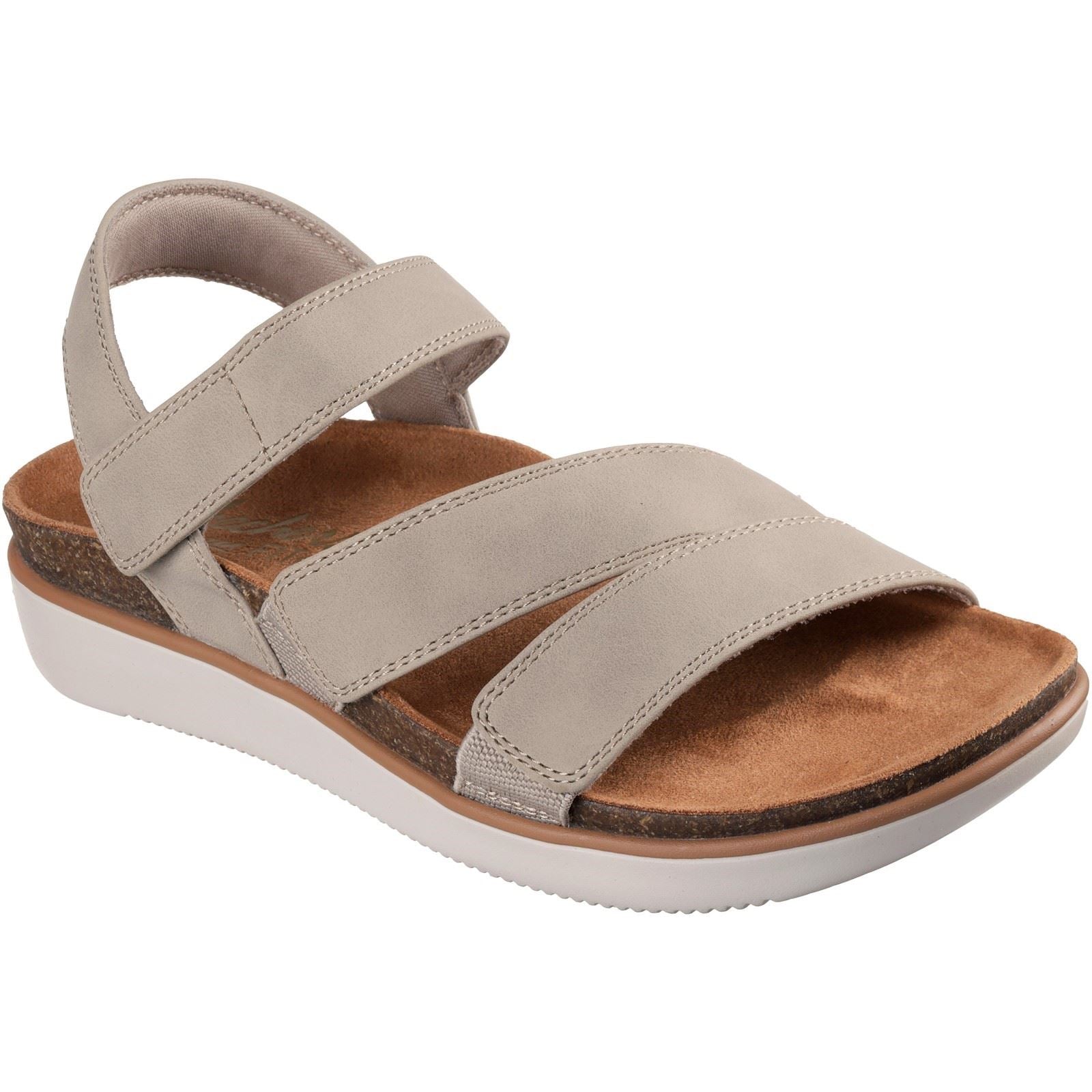 Skechers Lifted Comfort Polyurethan Damen Taupe Sandalen
