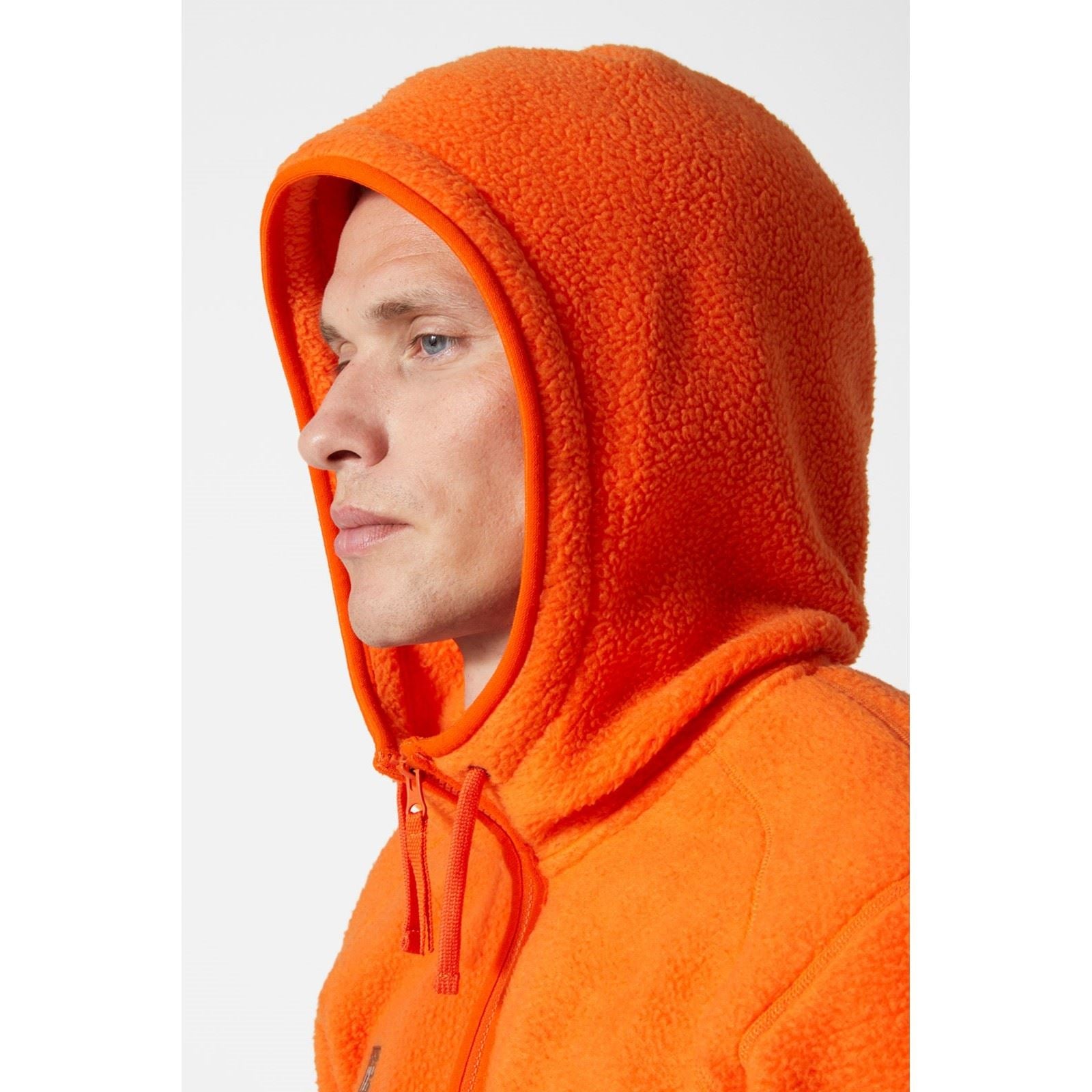 Helly Hansen Workwear Heritage Pile Hoodie Herren Orangenfleecejacke