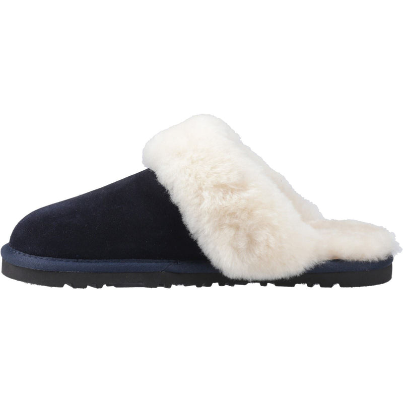 Hush Puppies Samantha Damen Hausschuhe aus Wildleder in Marineblau