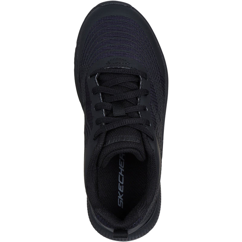 Skechers Microspec Advance Damen Schwarze Textilsneaker