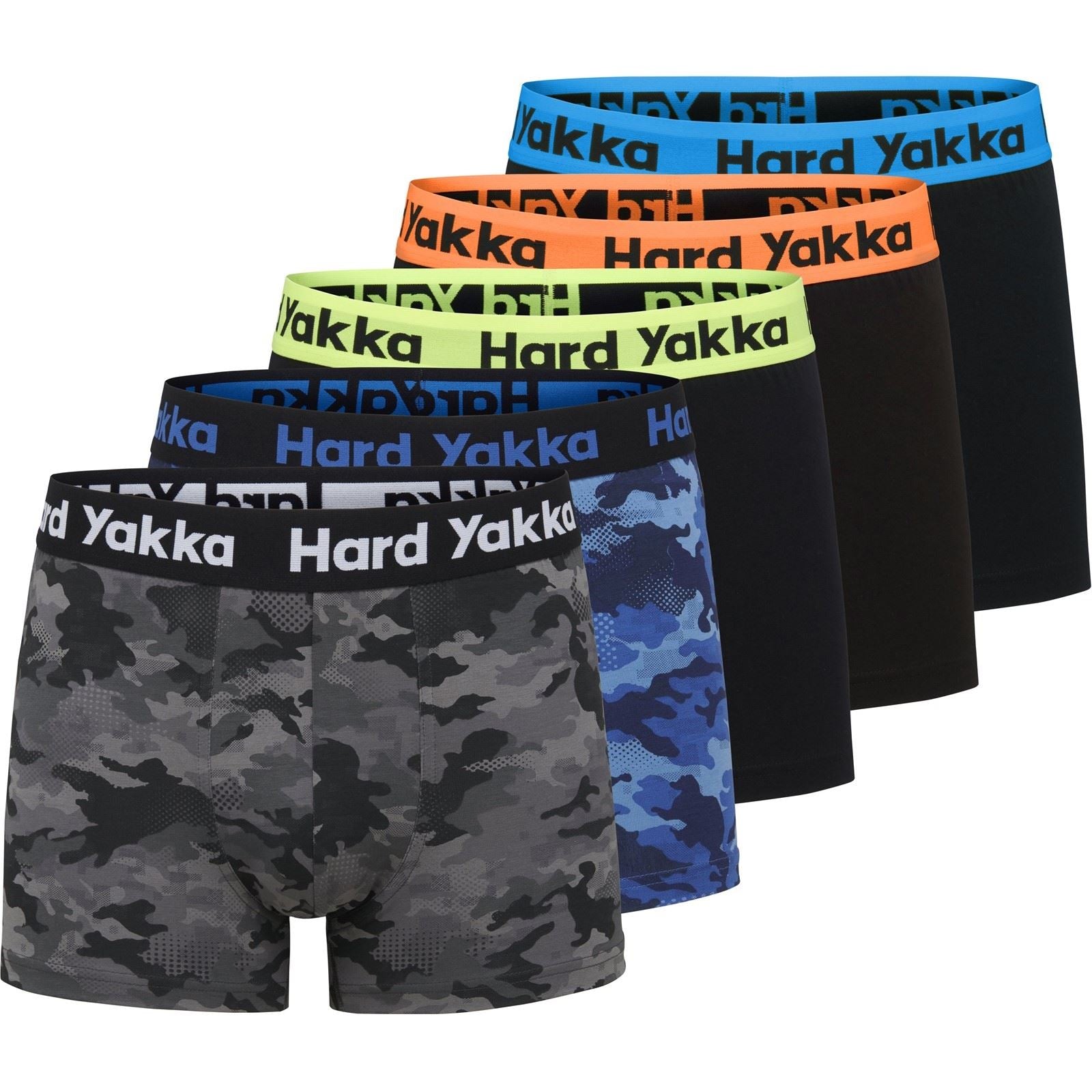 Hard Yakka Baumwoll Herren Mehrfarbige Unterwäsche Shorts