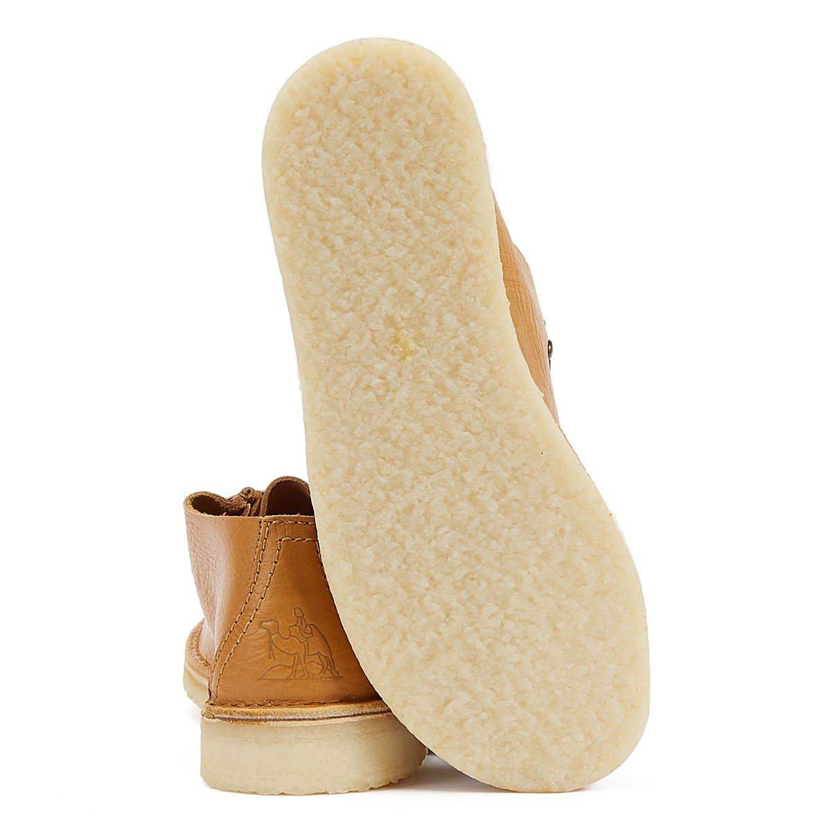 Clarks Wüsten-Nomadenleder Curry Herrenstiefel In Hellbeige