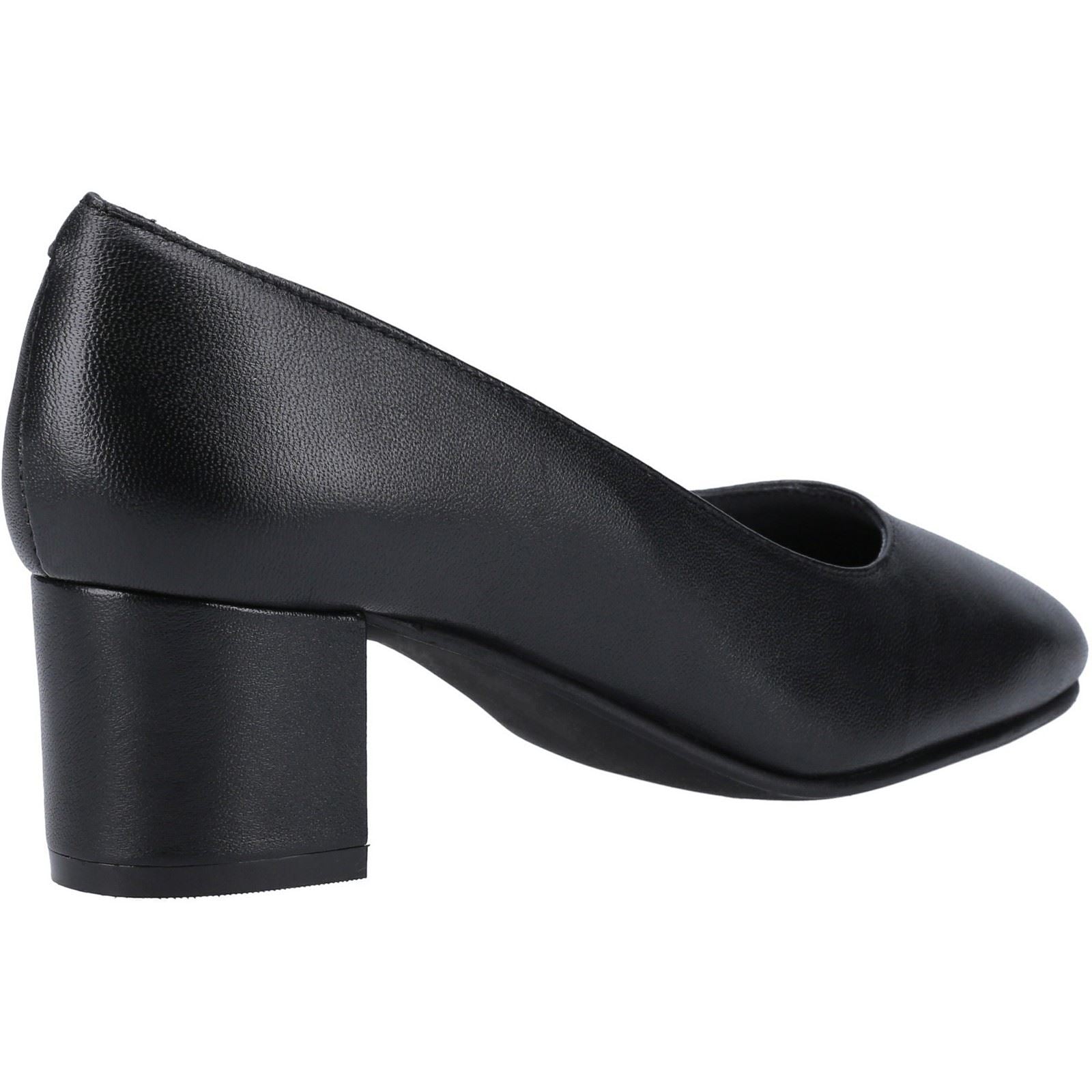 Hush Puppies Anna Wide Leder Frauen Schwarze Absätze